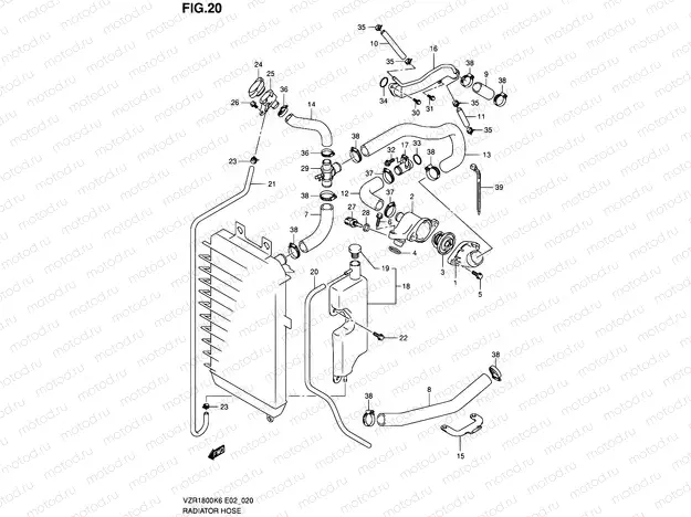 20 - RADIATOR HOSE