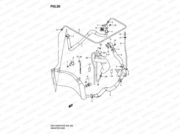 20 - RADIATOR HOSE