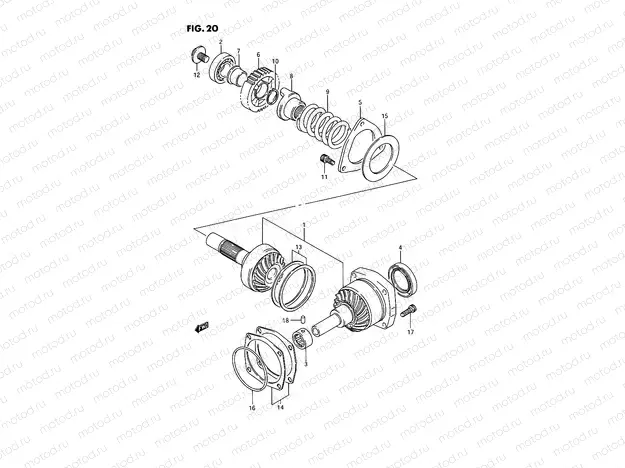 20 - SECONDARY DRIVE GEAR