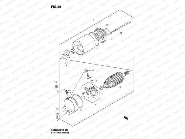 20 - STARTING MOTOR