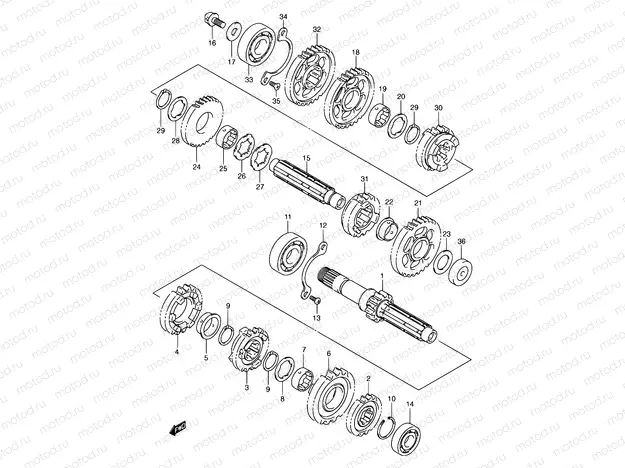 20 - TRANSMISSION (MODEL K1/K2/K3/K4)