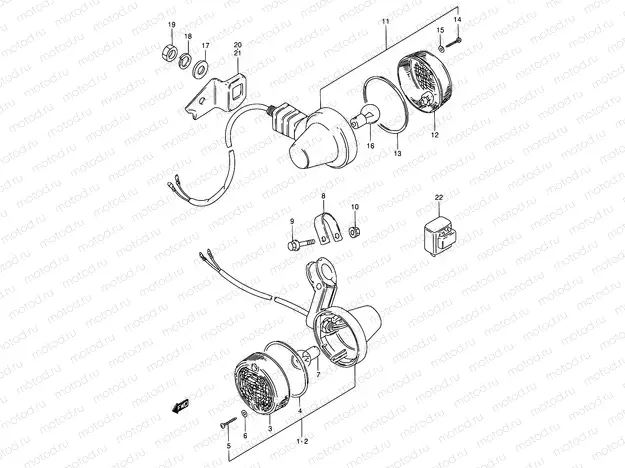 20 - TURN SIGNAL LAMP