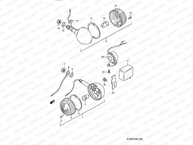 20 - TURN SIGNAL LAMP (E06)