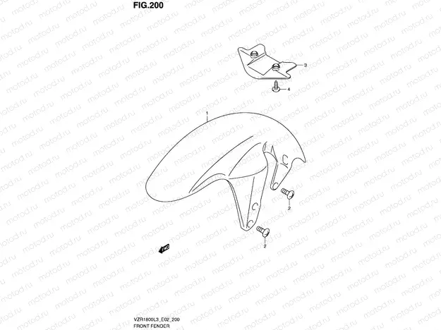 200 - FRONT FENDER (VZR1800ZL3 E02)