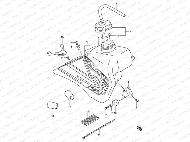 20A - FUEL TANK (MODEL K3)