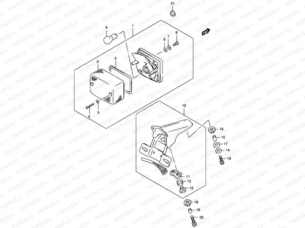 20A - REAR COMBINATION LAMP (E01,E71,P09)