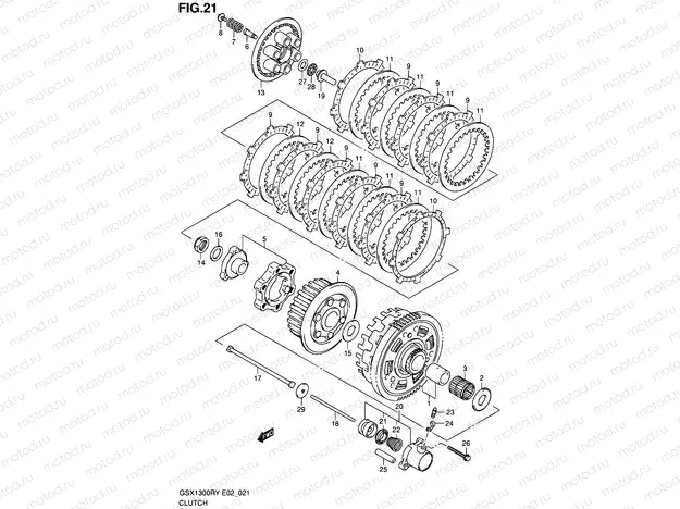 21 - CLUTCH (MODEL X/Y/K1)