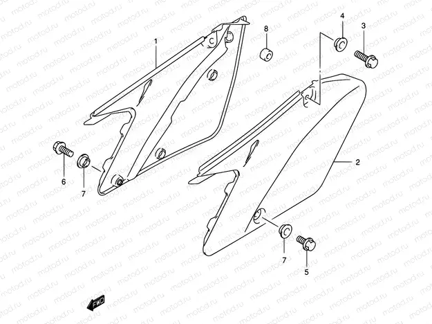 21 - FRAME COVER (MODEL K1)