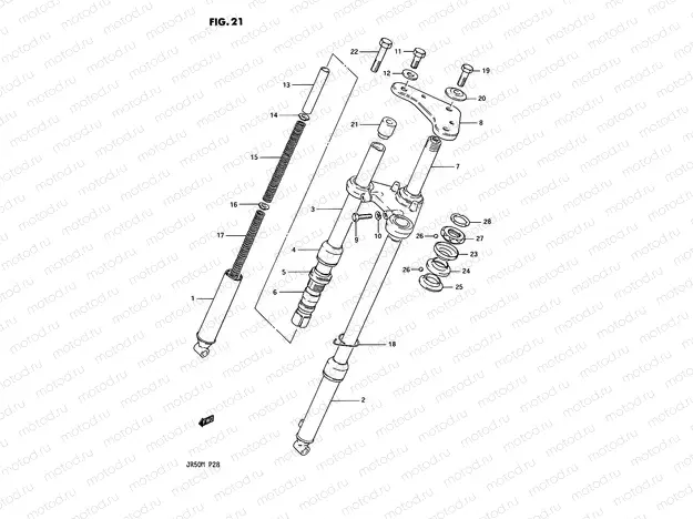 21 - FRONT FORK