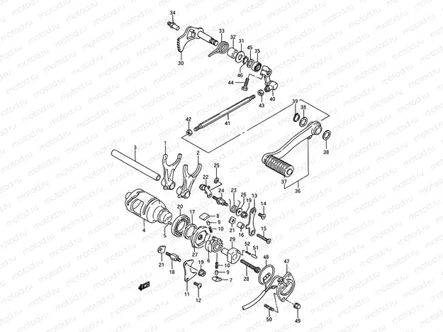 21 - GEAR SHIFTING (MODEL H/J/L/M/N/P)