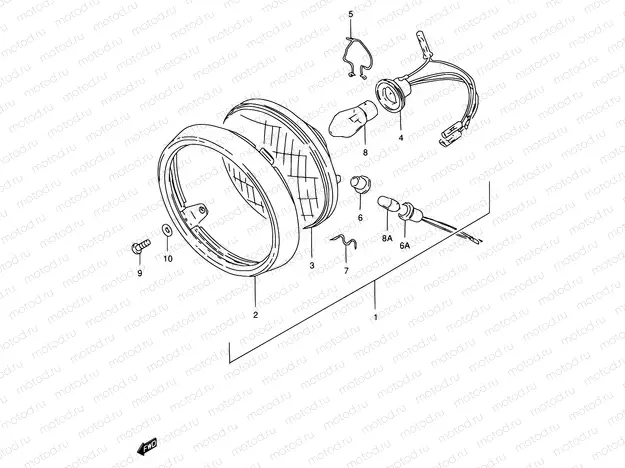 21 - HEADLAMP (E16)
