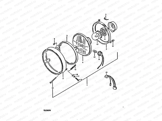 21 - HEADLAMP (E16)