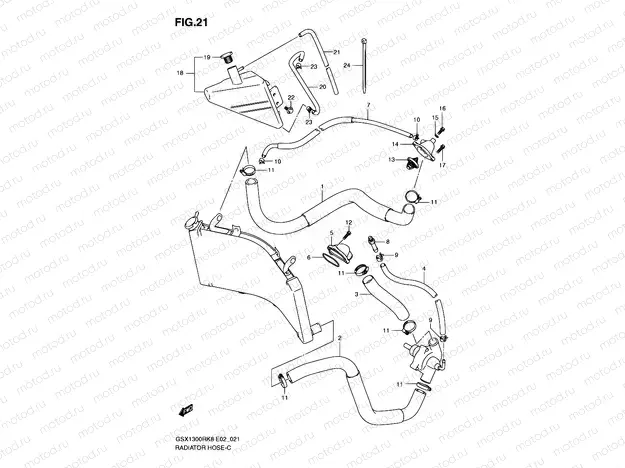 21 - RADIATOR HOSE