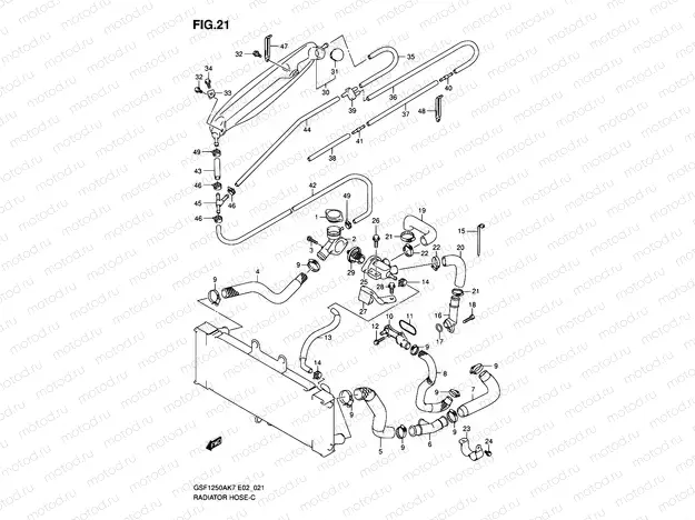 21 - RADIATOR HOSE