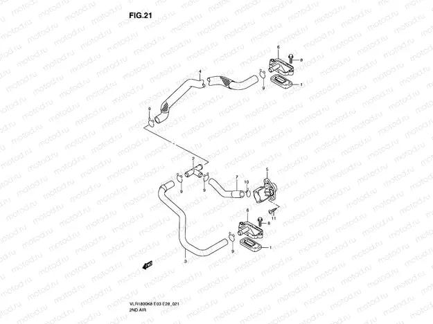 21 - SECOND AIR (MODEL K8/K9 E03,E28)