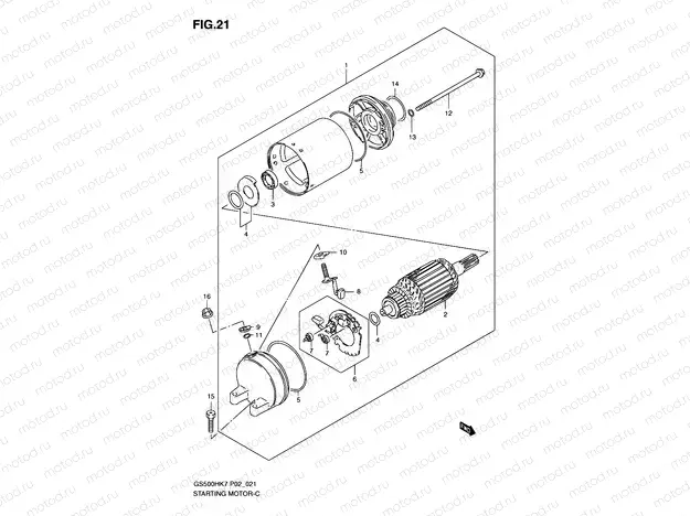 21 - STARTING MOTOR