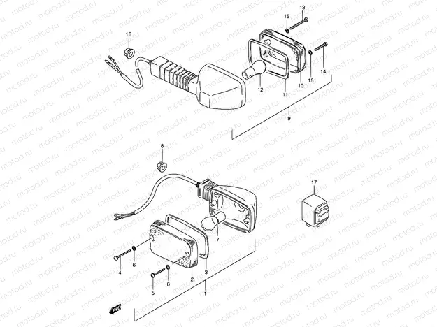 21 - TURN SIGNAL LAMP (E22)