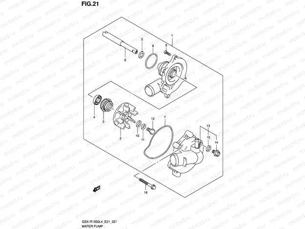 21 - WATER PUMP