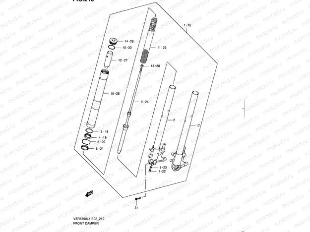 210 - FRONT DAMPER