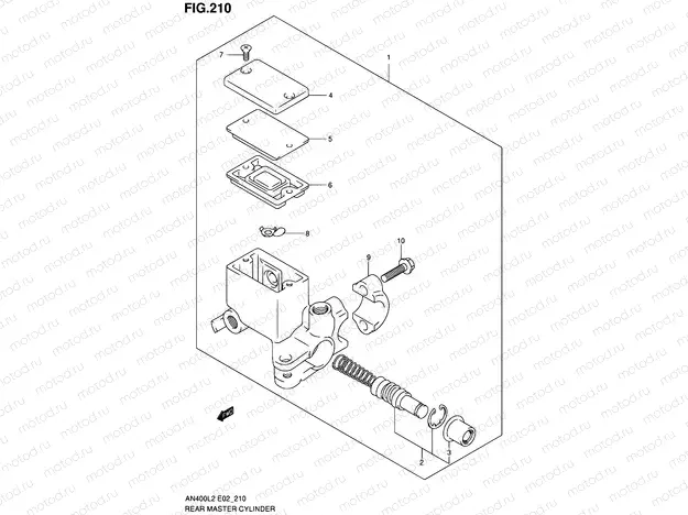 210 - REAR MASTER CYLINDER
