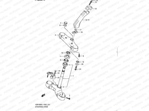 211 - STEERING STEM
