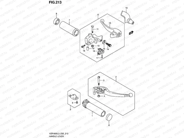 213 - HANDLE LEVER (VZR1800L3 E19)