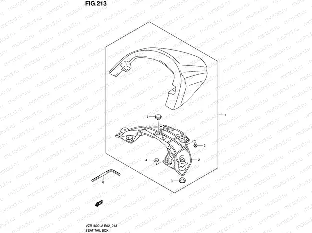 213 - SEAT TAIL BOX (VZR1800L2 E51)