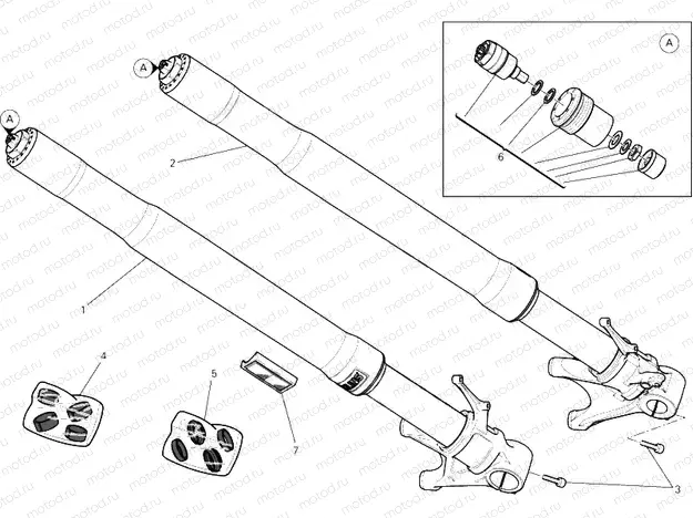 21A - FRONT FORK » FRONT SUSPENSION