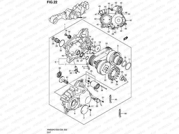 22 - CVT (MODEL K3/K4)