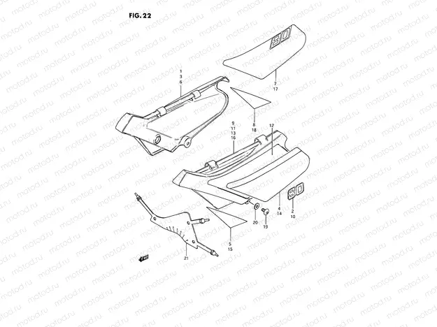 22 - FRAME COVER (MODEL F/G/H/J/K/L/M)