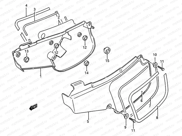 22 - FRAME COVER (MODEL G/H/J/K/L)