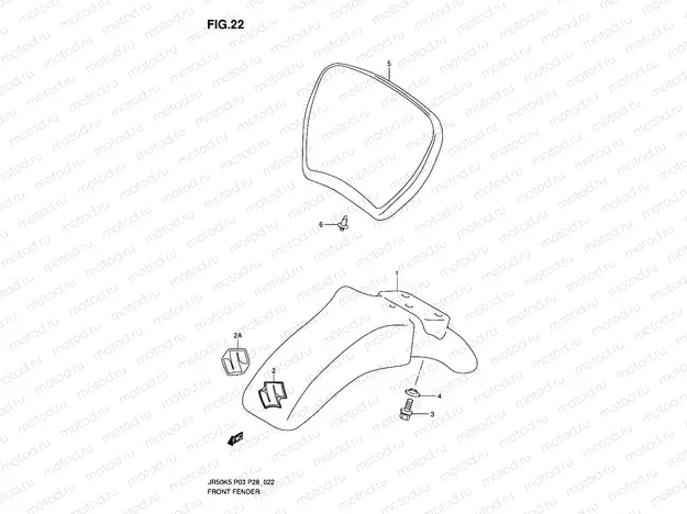 22 - FRONT FENDER