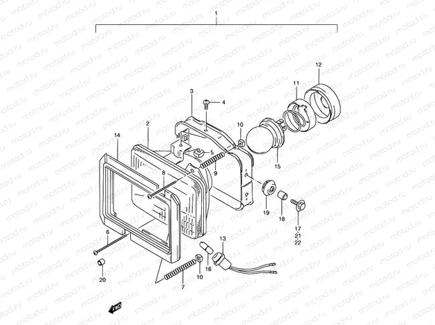 22 - HEADLAMP