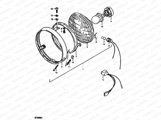 22 - HEADLAMP (E22)
