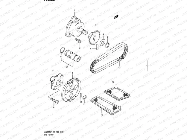 22 - OIL PUMP