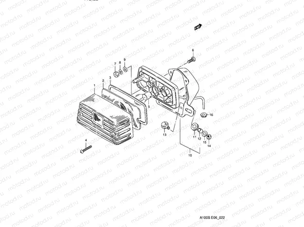 22 - REAR COMBINATION LAMP