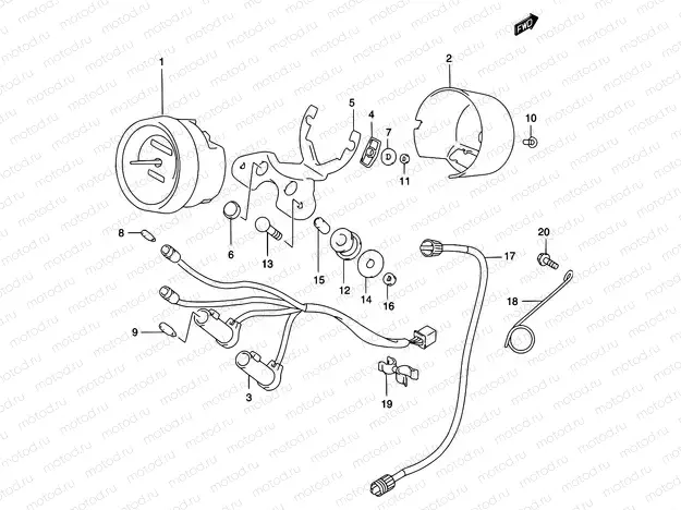 22 - SPEEDOMETER (MODEL K2)