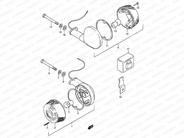 22 - TURN SIGNAL LAMP