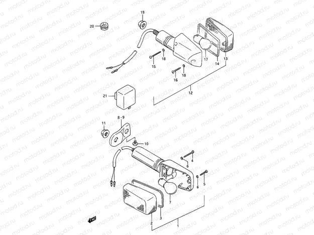 22 - TURNSIGNAL LAMP