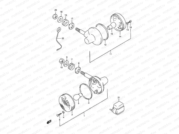 22 - TURNSIGNAL LAMP