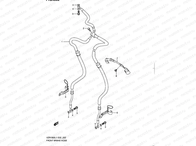 222 - FRONT BRAKE HOSE