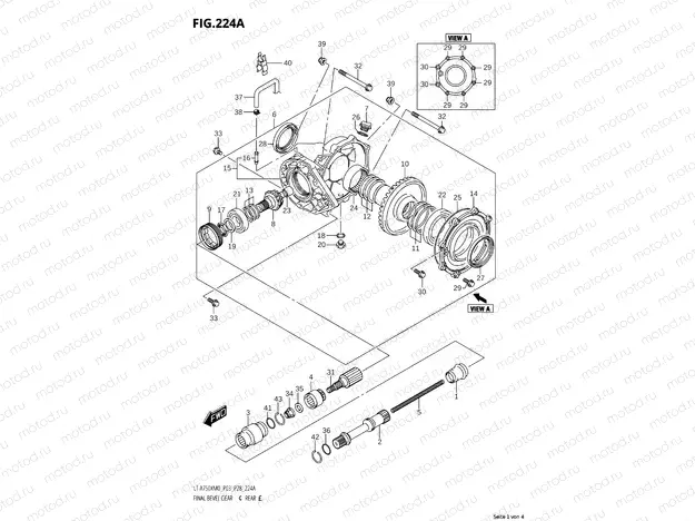 224A - FINAL BEVEL GEAR (REAR)