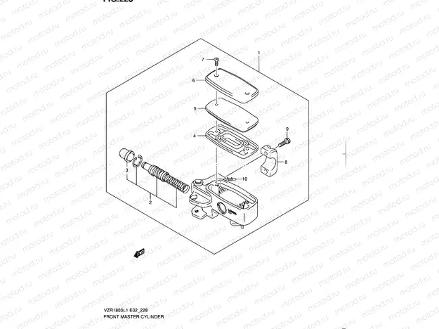 228 - FRONT MASTER CYLINDER (VZR1800ZL1 E19)