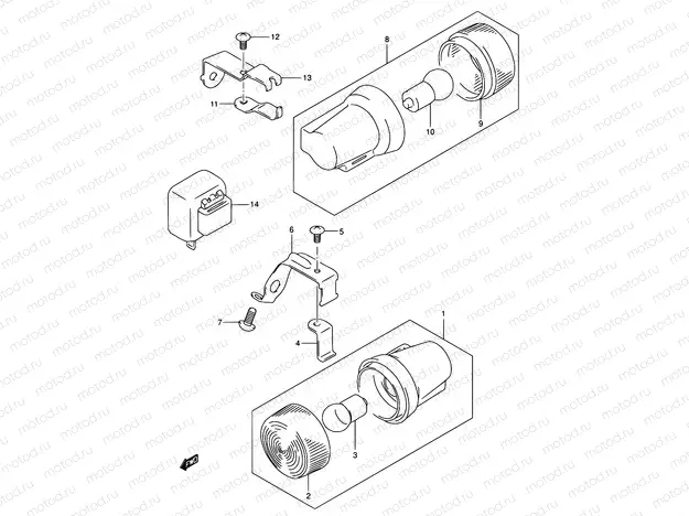 22A - TURN SIGNAL LAMP (MODEL K2/K3/K4/K5 E06)