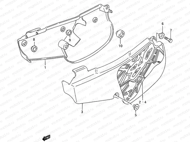 22B - FRAME COVER (MODEL P/R/S)