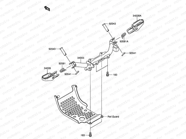 23 - FOOTREST