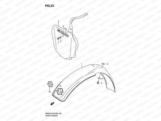 23 - FRONT FENDER