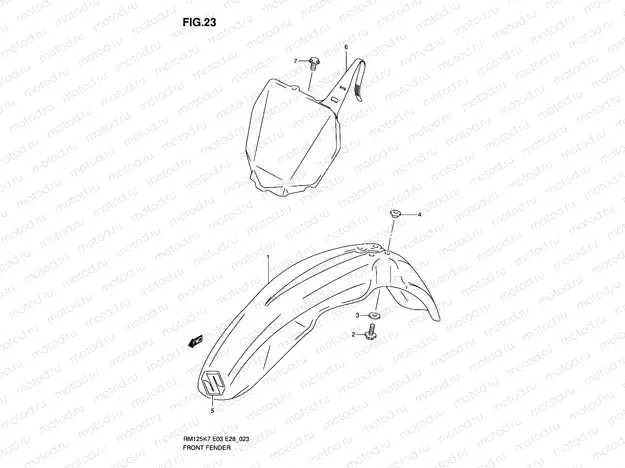 23 - FRONT FENDER