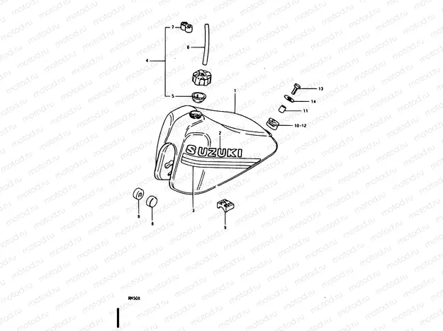 23 - FUEL TANK (RM50X)