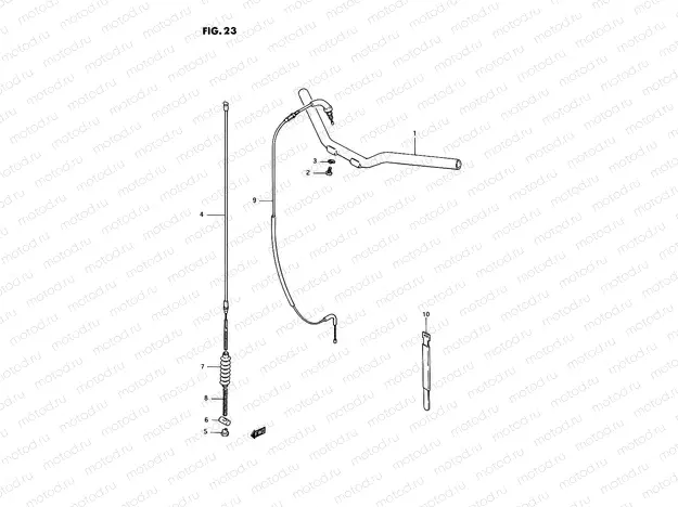 23 - HANDLEBAR - CABLE
